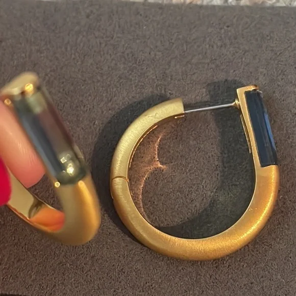 Signature Revival Gemstone Small Hoops - Picture 5 of 5